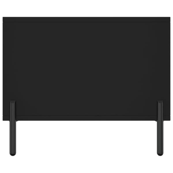 Soffbord svart 90x50x40 cm konstruerat trä