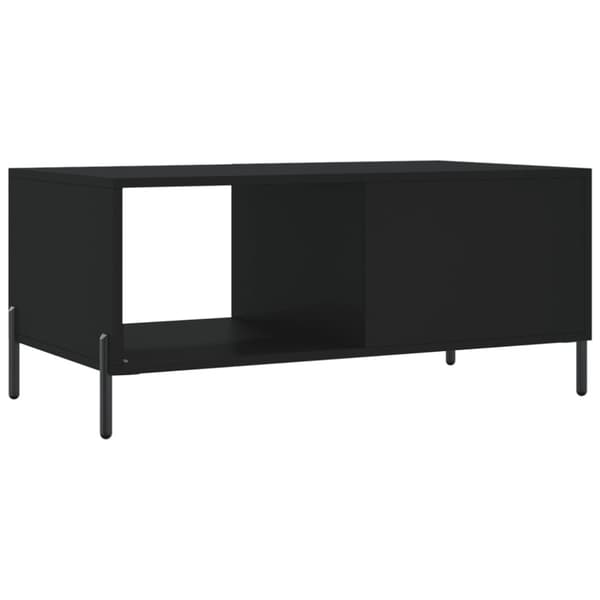 Soffbord svart 90x50x40 cm konstruerat trä