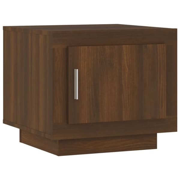 sofabord 51x50x45 cm konstrueret træ brun egetræsfarve