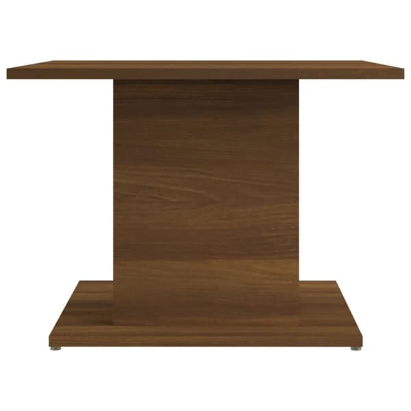 Soffbord brun ek 55,5x55,5x40 cm konstruerat trä