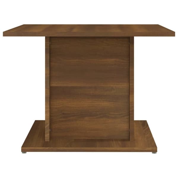 Soffbord brun ek 55,5x55,5x40 cm konstruerat trä
