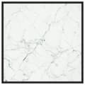 Miniatyrbild 3 av 5: Soffbord med svart vit marmor glas 80x80x35 cm