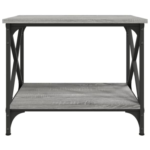 sidebord 55x38x45 cm konstrueret træ grå sonoma-eg