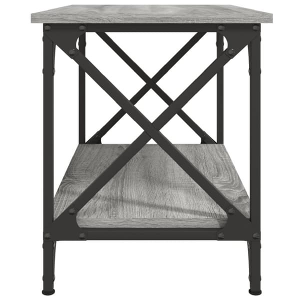 sidebord 55x38x45 cm konstrueret træ grå sonoma-eg