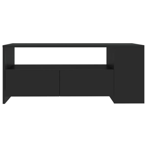 Soffbord svart 102x55x42 cm konstruerat trä