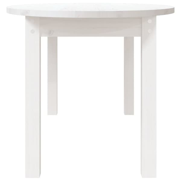 sofabord 110x55x45 cm massivt fyrretræ hvid