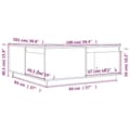 Miniatyrbild 8 av 8: Soffbord svart 100x101x40,5 cm massiv furu