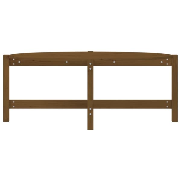 Sohvapöytä hunajanruskea 118x63x45 cm täysi mänty