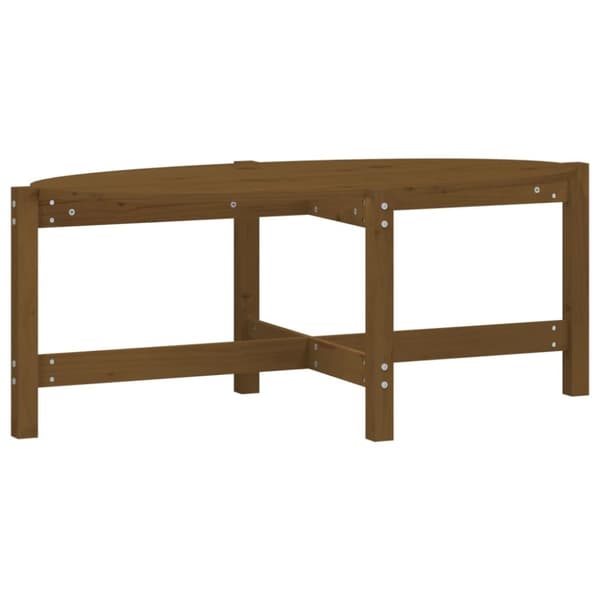 Sohvapöytä hunajanruskea 118x63x45 cm täysi mänty