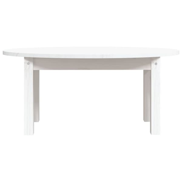 Soffbord vit 80x40x35 cm massiv furu
