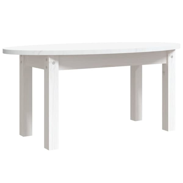 Soffbord vit 80x40x35 cm massiv furu