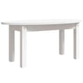 Miniatyrbild 2 av 9: Soffbord vit 80x40x35 cm massiv furu