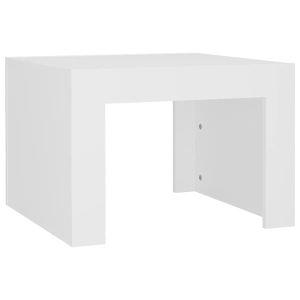 sofabord 50x50x35 cm spånplade hvid