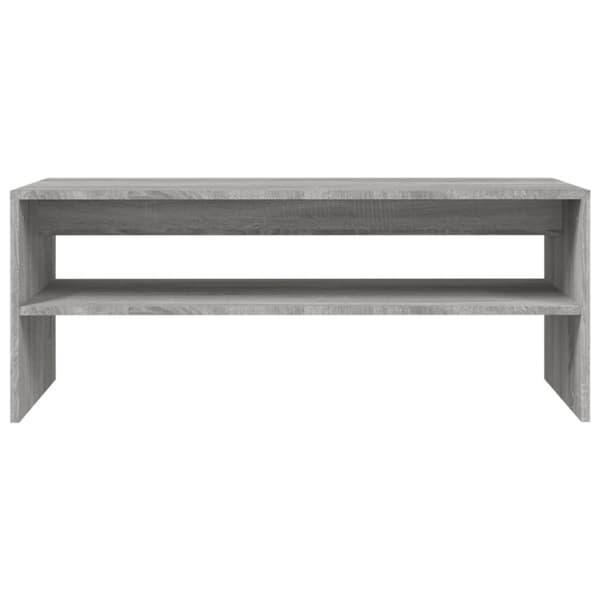 sofabord 100x40x40 cm konstrueret træ sonoma-eg grå