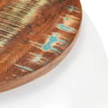 Miniatyrbild 4 av 9: Soffbord vit 68x68x30 cm massivt återvunnet trä