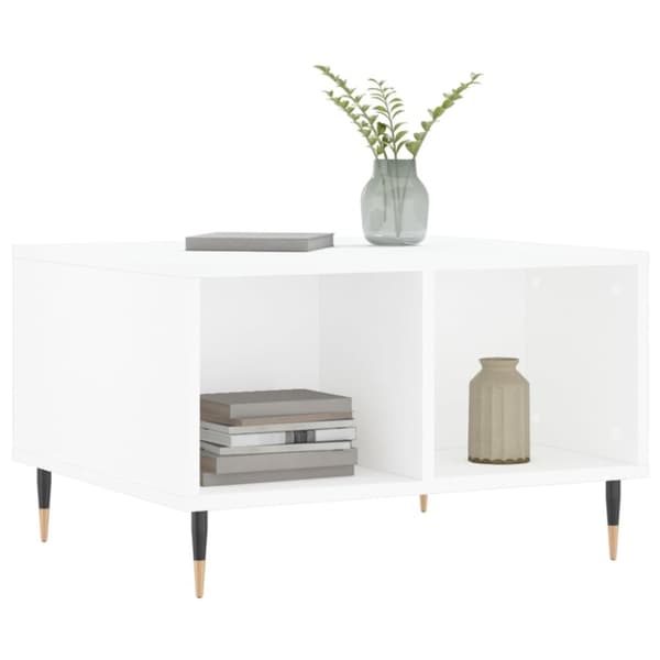Soffbord vit 60x50x36,5 cm konstruerat trä
