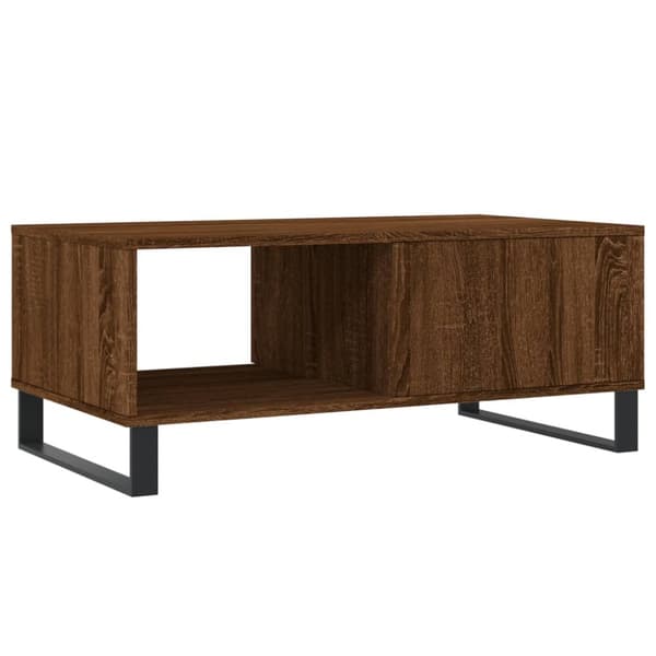 Soffbord brun ek 90x50x36,5 cm konstruerat trä