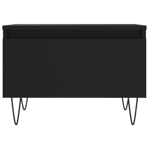 Soffbord 2 st svart 50x46x35 cm konstruerat trä