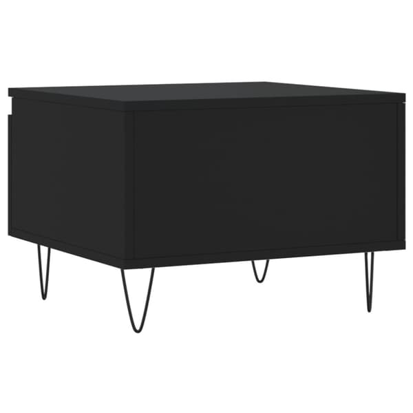 Soffbord 2 st svart 50x46x35 cm konstruerat trä