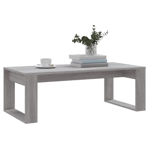 Soffbord grå sonoma 102x50x35 cm konstruerat trä