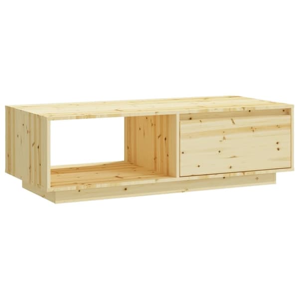 Soffbord 110x50x33,5 cm massivt granträ