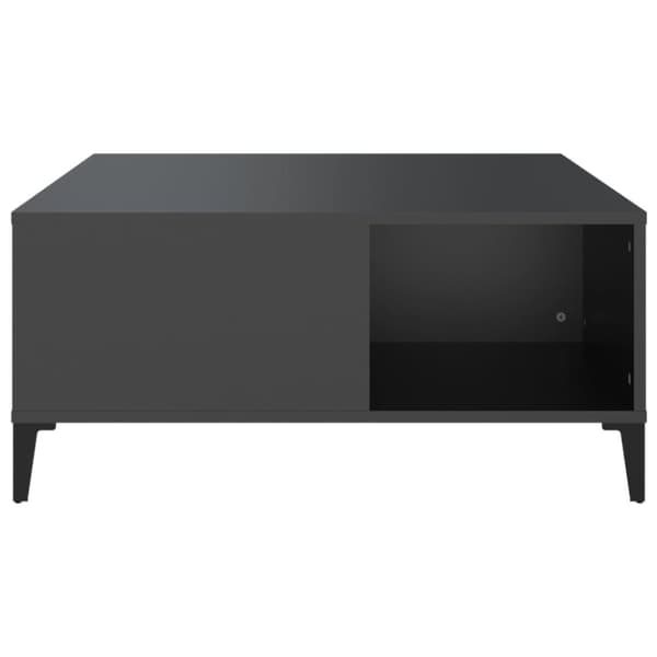 Soffbord svart 80x80x36,5 cm konstruerat trä