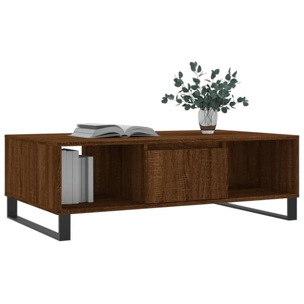 Soffbord Brun ek 104x60x35 cm konstruerat trä