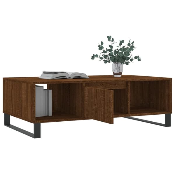 Soffbord Brun ek 104x60x35 cm konstruerat trä