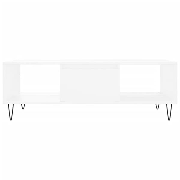 Soffbord vit 104x60x35 cm konstruerat trä