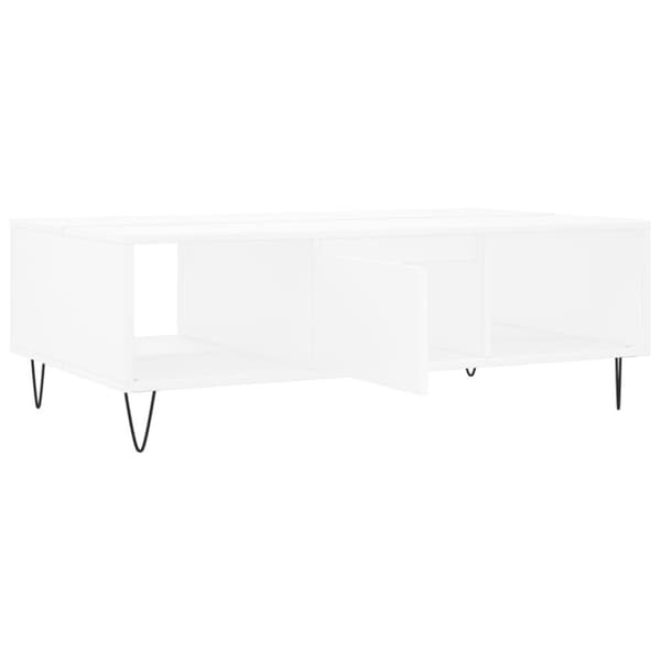 Soffbord vit 104x60x35 cm konstruerat trä