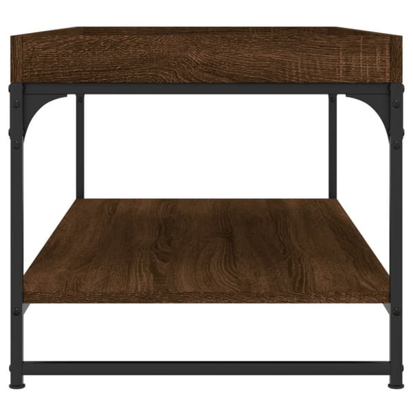 Sohvapöytä ruskea tammi 100x49x45 cm tekninen puu