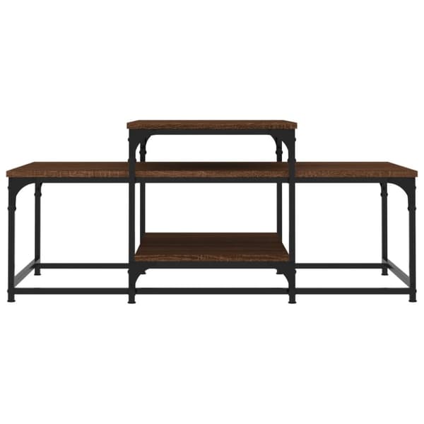 Soffbord brun ek 102x60x45 cm konstruerat trä