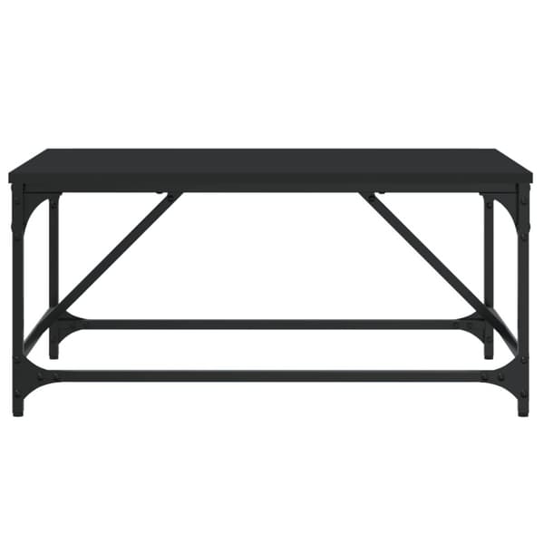 Soffbord svart 75x50x35 cm konstruerat trä