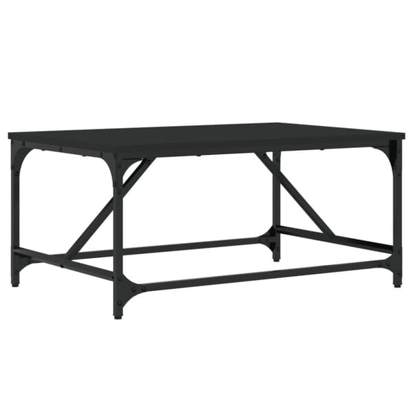 Soffbord svart 75x50x35 cm konstruerat trä