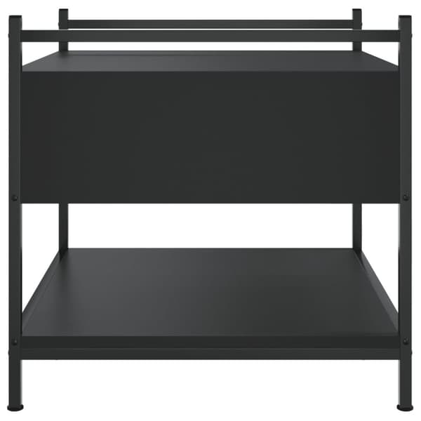 Soffbord svart 50x50x50 cm konstruerat trä