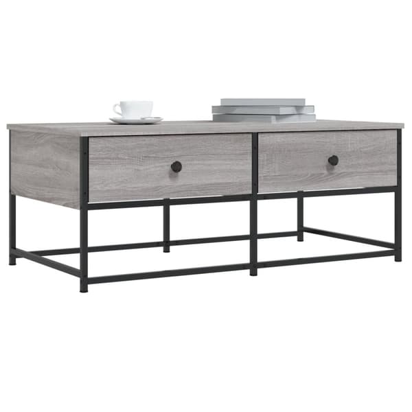 Sohvapöytä harmaa Sonoma 100x51x40 cm tekninen puu
