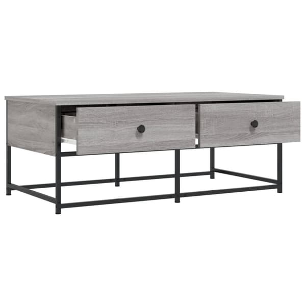 Sohvapöytä harmaa Sonoma 100x51x40 cm tekninen puu