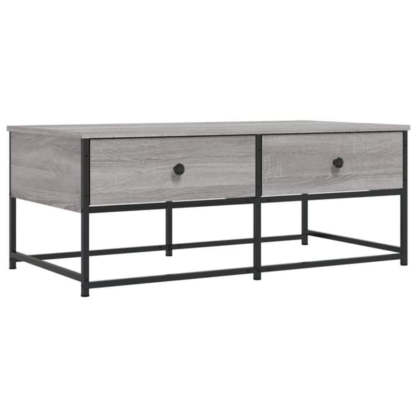 Sohvapöytä harmaa Sonoma 100x51x40 cm tekninen puu