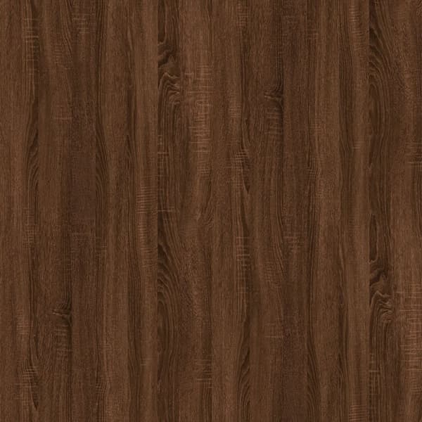 sofabord 60x44,5x45 cm konstrueret træ brun egetræsfarve