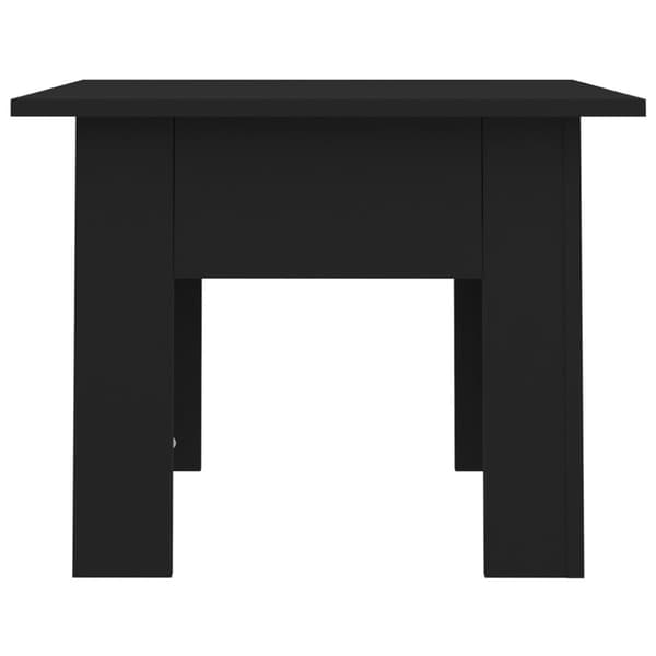 Soffbord svart 55x55x42 cm konstruerat trä