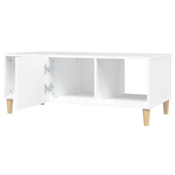 sofabord 102x50x40 cm konstrueret træ hvid