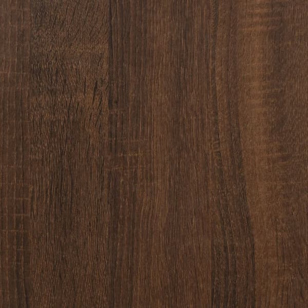 Soffbord brun ek 80x50x40 cm konstruerat trä och järn
