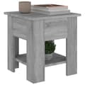 Miniatyrbillede 4 af 6: sofabord 40x40x42 cm konstrueret træ sonoma-eg