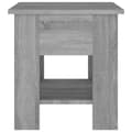 Miniatyrbillede 5 af 6: sofabord 40x40x42 cm konstrueret træ sonoma-eg