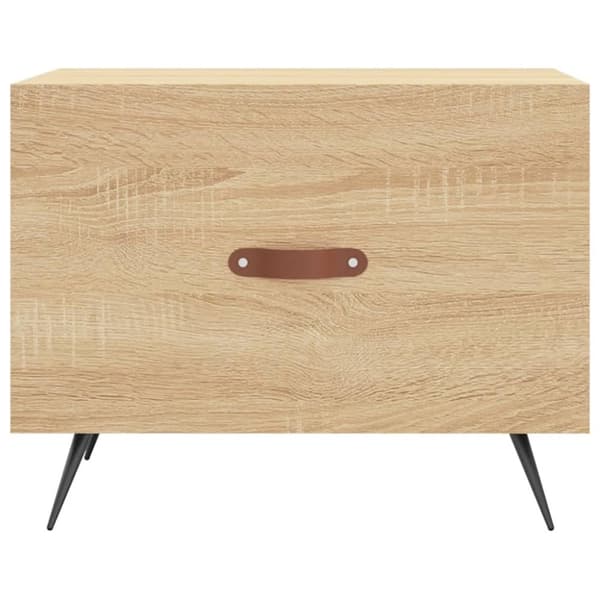 sofaborde 2 stk. 50x50x40 cm konstrueret træ sonoma-eg