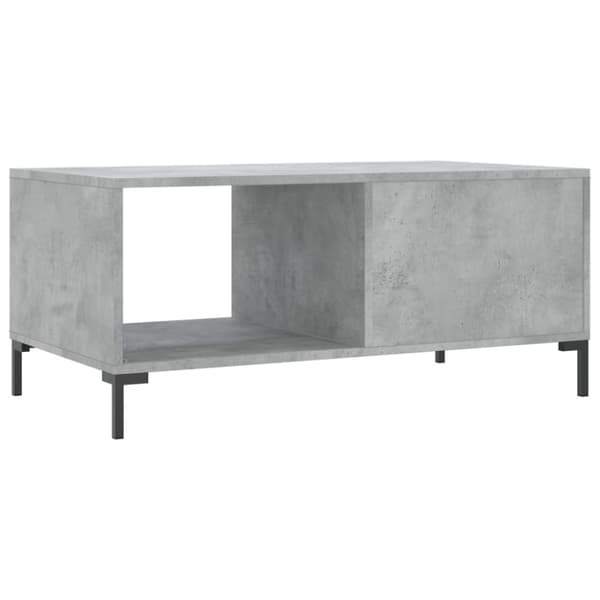Soffbord betonggrå 90x50x40 cm konstruerat trä