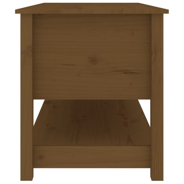 Sohvapöytä hunajanruskea 102x49x55 cm täysi mänty