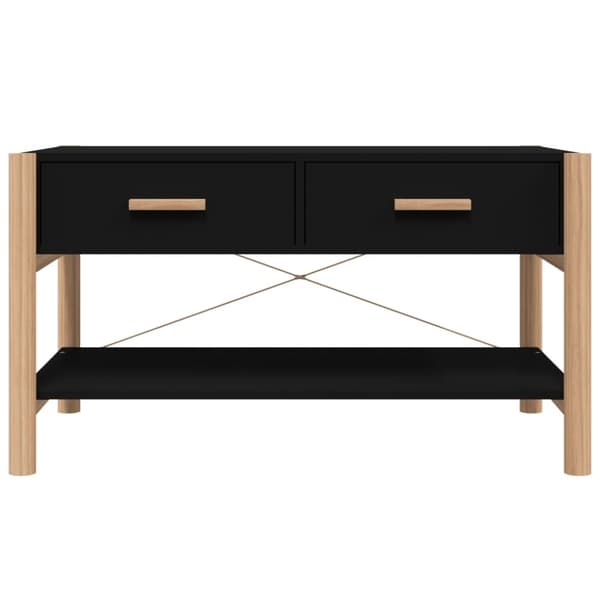 sofabord 82x48x45 cm konstrueret træ sort
