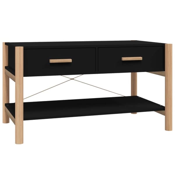 sofabord 82x48x45 cm konstrueret træ sort