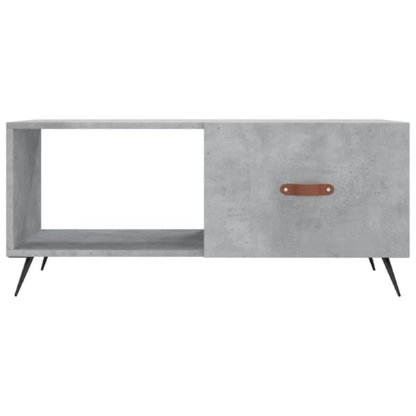 Soffbord betonggrå 90x50x40 cm konstruerat trä